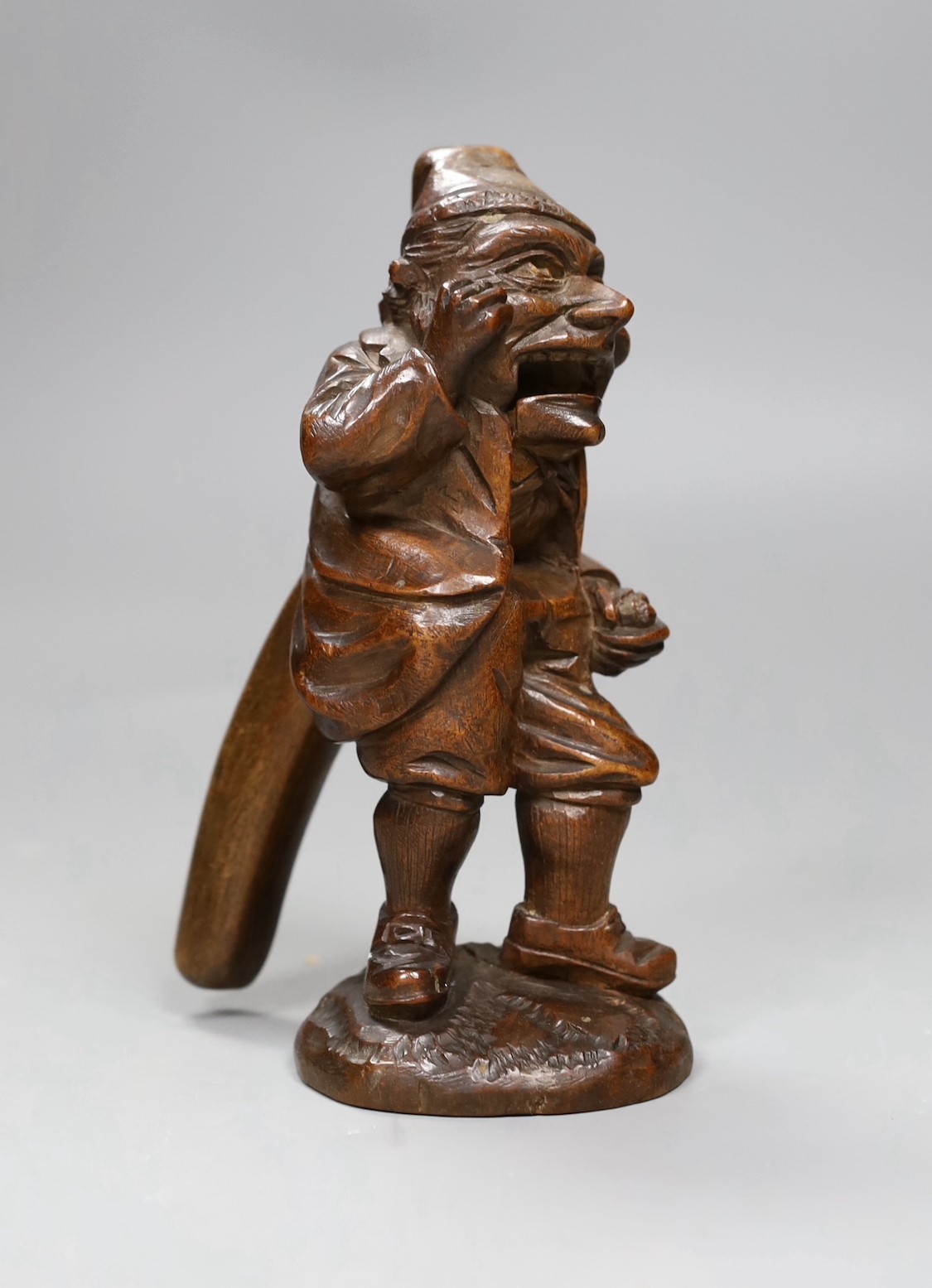 A Black Forest figural nutcracker, 18cms high